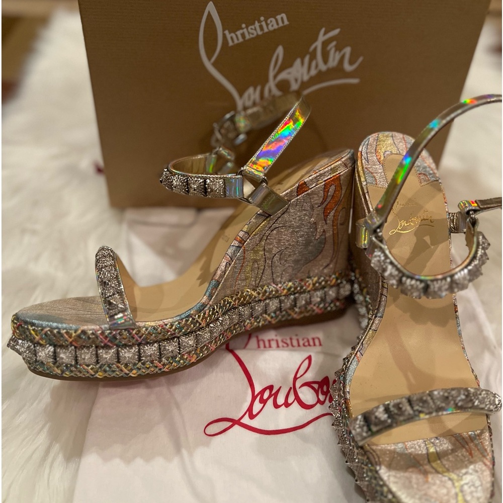 Christian Louboutin Leather Espadrilles
- Wedge Heels with Platform